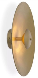 Casa Padrino Applique Murale LED de Luxe Laiton Antique Ø 37,5 cm - Applique Murale Ronde en Métal - Applique Murale Hôtel & Restaurant - Collection de Luxe