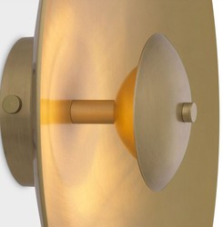 Casa Padrino Applique Murale LED de Luxe Laiton Antique Ø 37,5 cm - Applique Murale Ronde en Métal - Applique Murale Hôtel & Restaurant - Collection de Luxe