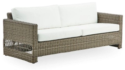 Luxus Outdoor Garten Terrassen Sofa Antik Grau Weiß Luxury Outdoor Garden Patio Sofa Antique Gray White