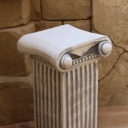 Barock Garten Terrassen Deko Stein Säule Grau Baroque Garden Terrace Deco Stone Column Gray