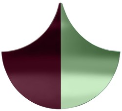 Casa Padrino designer wall mirror purple / green 70 x 3 x H. 62 cm - Wardrobe mirror - Living room mirror - Luxury Quality - Designer Furniture