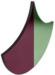 Casa Padrino designer wall mirror purple / green 70 x 3 x H. 62 cm - Wardrobe mirror - Living room mirror - Luxury Quality - Designer Furniture