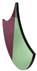 Casa Padrino designer wall mirror purple / green 70 x 3 x H. 62 cm - Wardrobe mirror - Living room mirror - Luxury Quality - Designer Furniture