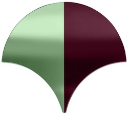 Casa Padrino designer wall mirror purple / green 70 x 3 x H. 62 cm - Wardrobe mirror - Living room mirror - Luxury Quality - Designer Furniture