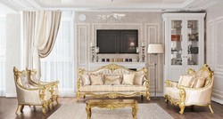Luxus Barock Wohnzimmer Sofa Beige Gold Luxury Baroque Living Room Sofa Beige Gold