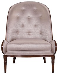 Casa Padrino luxury baroque mahogany armchair silver / dark brown 90 x 83 x H. 119 cm - Living room armchair in baroque style - Baroque Living Room Furniture - Noble & Magnificent