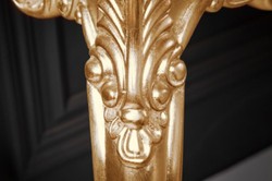 Casa Padrino console baroque or - Table console en bois massif faite à la main avec des décorations nobles - Mobilier Baroque