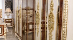 Luxus Barock Schlafzimmerschrank Kleiderschrank Weiß Beige Braun Gold Luxury Baroque Bedroom Cabinet Wardrobe White Beige Brown Gold