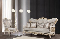 Luxus Barock Wohnzimmer Sessel Antik Stil Sessel Luxury Baroque Living Room Armchair Antique Style Armchair