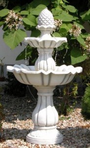 Barock Springbrunnen Gartenbrunnen Grau Baroque Fountain Garden Fountain Gray