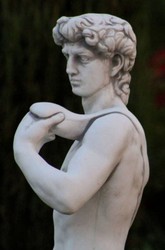 Casa Padrino Art Nouveau Garden Decoration Sculpture Gray 33 x 32 x H. 120 cm - Elegant Garden Decoration Stone Figure - Baroque & Art Nouveau Garden Decoration Accessories