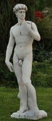 Casa Padrino Art Nouveau Garden Decoration Sculpture Gray 33 x 32 x H. 120 cm - Elegant Garden Decoration Stone Figure - Baroque & Art Nouveau Garden Decoration Accessories