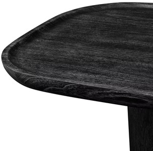 Casa Padrino Luxus Couchtisch Schwarzgrau 140 x 79,5 x H. 35 cm - Massivholz Wohnzimmertisch - Massivholz Wohnzimmer Möbel - Luxus Qualität