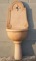 Jugendstil Garten Terrassen Brunnen Wandbrunnen Beige Art Nouveau Garden Terrace Fountain Wall Fountain Beige