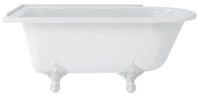 Freistehende Luxus Jugendstil Acryl Badewanne Weiß Weiß Freestanding Luxury Art Nouveau Acrylic Bathtub White White