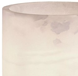 Casa Padrino lampada da tavolo di lusso bronzo / alabastro 29 x 29 x A. 68,5 cm - Lampada da scrivania in metallo con paralume tondo in alabastro - Luci di Lusso