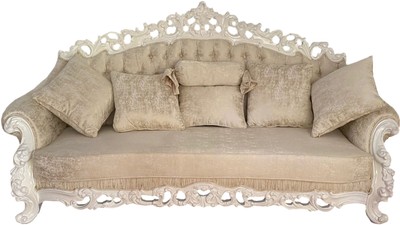 Casa Padrino canapé baroque de luxe Blanc crème - Canapé de salon magnifique avec coussins décoratifs - Mobilier Baroque Casa Padrino canapé baroque de luxe Blanc crème - Canapé de salon magnifique avec coussins décoratifs - Mobilier Baroque