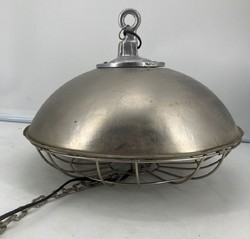 Casa Padrino lámpara colgante de diseño industrial plata Ø 40 x A. 30 cm - Lámpara colgante metal estilo industrial - Luces estilo industrial