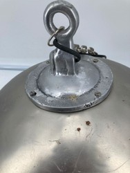 Casa Padrino lámpara colgante de diseño industrial plata Ø 40 x A. 30 cm - Lámpara colgante metal estilo industrial - Luces estilo industrial