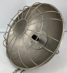 Casa Padrino lámpara colgante de diseño industrial plata Ø 40 x A. 30 cm - Lámpara colgante metal estilo industrial - Luces estilo industrial