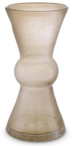 Casa Padrino luxury decorative glass vase brown Ø 18 x H. 37 cm - Hand blown flower vase - Decorative accessories - Luxury collection