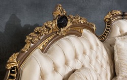 Luxus Barock Wohnzimmer Sofa Gold Braun Schwarz Gold Luxury Baroque Living Room Sofa Gold Brown Black Gold