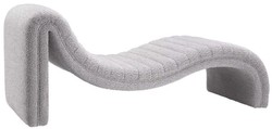 Casa Padrino Chaise Longue de Luxe Gris 165 x 61,5 x H. 65 cm - Fauteuil Inclinable de Salon - Designer Récamier - Mobilier de Salon - Mobilier de Luxe - Qualité Luxe