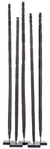 Luxus Deko Maiskorn Speer Set Schwarz Luxury Deco Corn Spear Set Black