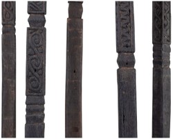 Luxus Deko Maiskorn Speer Set Schwarz Luxury Deco Corn Spear Set Black
