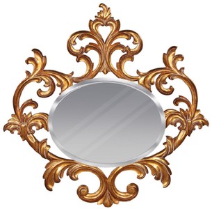 Casa Padrino luxury baroque mirror gold - Magnificent mahogany wall mirror in baroque style - Wardrobe mirror - Living room mirror - Baroque furniture - Noble and Magnificent