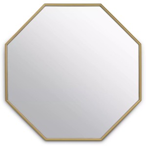 Casa Padrino espejo de pared de lujo de acero inoxidable latón 97 x 4 x A. 90 cm - Espejo de salón - Espejo de dormitorio - Espejo de armario - Muebles de Lujo - Instalación de lujo
