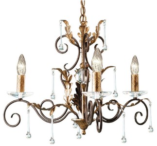 Casa Padrino lustre baroque bronze / or Ø 65 x H. 61 cm - Magnifique lustre de style baroque - Lustres de salon & hôtel - Mobilier baroque - Ameublement baroque - luminaires baroques