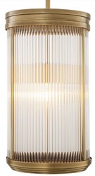 Casa Padrino lampada a sospensione di lusso ottone antico Ø 27,5 x A. 49 cm - Lampada a sospensione con paralume rotondo in vetro - Lampada da soggiorno - Illuminazione di lusso - Qualità di lusso