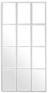 Casa Padrino miroir mural de luxe argent 78,5 x H. 215,5 cm - Miroir de salon rectangulaire - Miroir de chambre - Miroir d'armoire - Mobilier de luxe - Ameublement de luxe