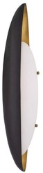 Casa Padrino applique murale de luxe laiton antique / blanc 16 x 13 x H. 59 cm - Applique murale de salon avec abat jour en verre - Luminaires de luxe - Qualité de luxe
