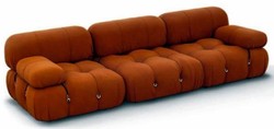 Luxus Designer Wohnzimmer Samt Sofa Orange Luxury Designer Living Room Velvet Sofa Orange