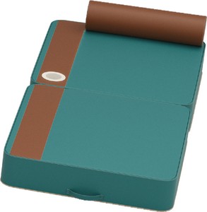 Luxus Kunstleder Wasserliege Sonnenliege Türkis Braun Luxury Faux Leather Water Lounger Sun Lounger Turquoise Brown