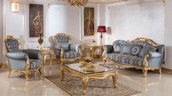 Luxus Barock Wohnzimmer Set Barock Sofas Barock Sessel Barock Couchtisch Luxury Baroque Living Room Set Baroque Sofas Baroque Armchairs Baroque Coffee Table