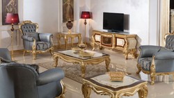 Luxus Barock Wohnzimmer Set Barock Sofas Barock Sessel Barock Couchtisch Luxury Baroque Living Room Set Baroque Sofas Baroque Armchairs Baroque Coffee Table
