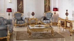 Luxus Barock Wohnzimmer Set Barock Sofas Barock Sessel Barock Couchtisch Luxury Baroque Living Room Set Baroque Sofas Baroque Armchairs Baroque Coffee Table
