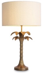 Luxus Designer Tischleuchte Schreibtischleuchte Palme Vintage Messing Creme Luxury Designer Table Lamp Desk Lamp Palm Tree Vintage Brass Cream
