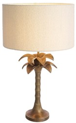 Luxus Designer Tischleuchte Schreibtischleuchte Palme Vintage Messing Creme Luxury Designer Table Lamp Desk Lamp Palm Tree Vintage Brass Cream