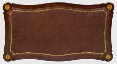 Casa Padrino Luxus Barock Schreibtisch mit Schublade Braun / Gold - Prunkvoller Bürotisch im Barockstil - Barock Büromöbel - Barockstil Büro Möbel - Luxus Möbel im Barockstil - Barock Einrichtung