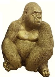 Luxus Designer Garten Terrassen Deko Affe Gorilla Gold Luxury Designer Garden Patio Decoration Monkey Gorilla Gold