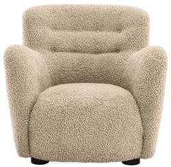 Casa Padrino luxury armchair sand / black 87 x 86 x H. 80 cm - Living room armchair - Hotel armchair - Living room furniture - Luxury furniture - Living room furnishings - Luxury furnishings