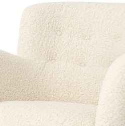 Casa Padrino luxury armchair cream / black 87 x 86 x H. 80 cm - Living room armchair - Hotel armchair - Living room furniture - Luxury furniture - Living room furnishings - Luxury furnishings