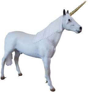 Lebensgroße XXL Luxus Designer Garten Terrassen Deko Skulptur Figur Einhorn Pferd Life Size XXL Luxury Designer Garden Terrace Decorative Sculpture Figure Unicorn Horse