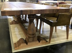 Casa Padrino tavolo da pranzo in stile country marrone - Diverse Dimensioni - Tavolo da cucina rustico - Mobili rustici per sala da pranzo - Mobili per sala da pranzo in stile country