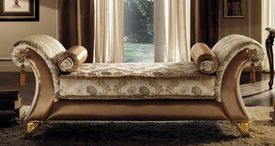 Casa Padrino banc baroque de luxe crème / multicolore / marron / or - Magnifique banc en bois massif style baroque - Meuble baroque italien - Meuble de luxe de style baroque - Fabriqué en Italie