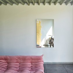 Casa Padrino specchio da parete di lusso oro 80 x 2,5 x A. 130 cm - Specchio rettangolare da soggiorno - Specchio per camera da letto - Specchio per guardaroba - Mobili di lusso - Interni di lusso